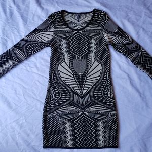 Black and gold dress